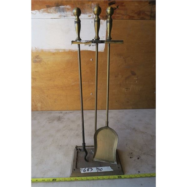 Fireplace Set (missing Broom)