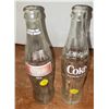 Image 1 : two coca cola glass bottles