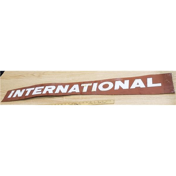 large original International side emblem cut out original