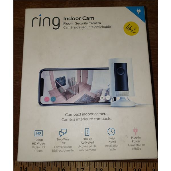 Ring indoor plug in security camera with original box