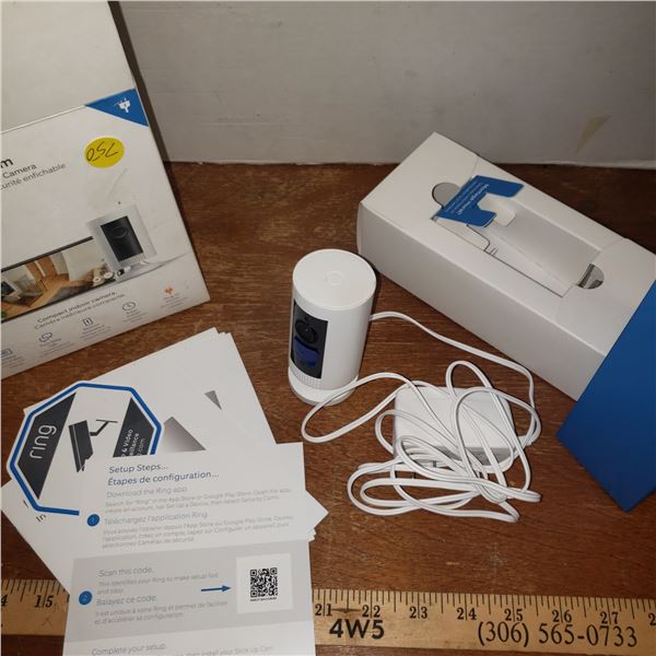 Ring indoor plug in security camera with original box