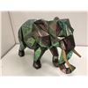 Image 2 : Large decorative elephant sculpture - approx. 20in across x 15in high x 10in wide