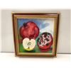 Image 1 : Frank Molnar oil on board framed still-life fruit painting 2006 - approx. 12in x 12in (41)