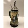Image 2 : Handmade/ hand painted limited edition #683/1500 golf motif beer stein Made in Germany