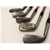Image 2 : Group of 5 early 1900's wood handled golf clubs - assorted makers