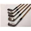 Image 8 : Group of 5 early 1900's wood handled golf clubs - assorted makers