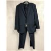 Image 1 : Vitto Italy men's dark blue 2pc. suit size 42R - 36W