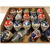 Image 1 : Box of NHL collectible small team goalie helmets