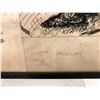 Image 2 : Frank Molnar Canadian (1936-2020) - framed pencil sketch drawing 1959 art show entry - approx. 12in 