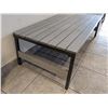 Image 2 : Two tone grey metal & wood coffee table