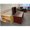 Image 1 : Room filled w/ assorted office furniture - desks/ bookshelf/ stands & office chairs