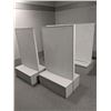 Image 1 : Group of 5 approx. 3ft x 2ft peg board retail store shelving units gondola style