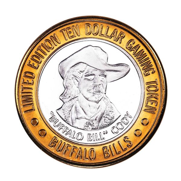 .999 Silver Buffalo Bills Resort & Casino Primm, NV $10 Limited Edition Gaming Token