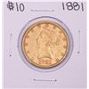 Image 1 : 1881 $10 Liberty Head Eagle Gold Coin