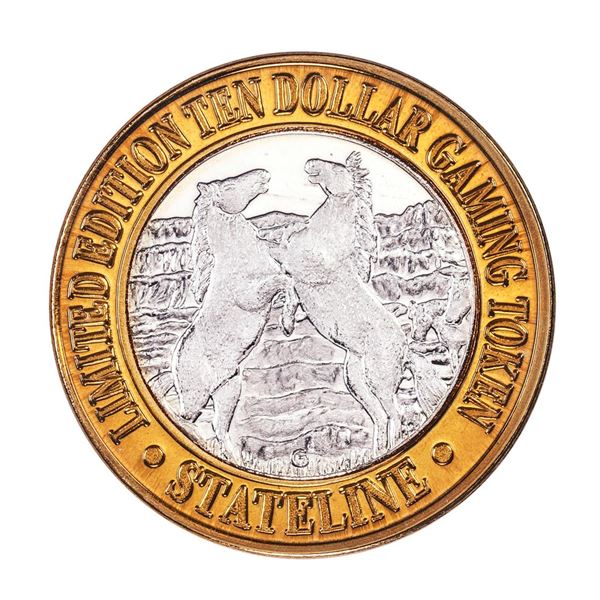 .999 Silver Stateline Wendover, Nevada $10 Limited Edition Casino Gaming Token