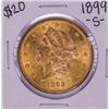 Image 1 : 1899-S $20 Liberty Head Double Eagle Gold Coin
