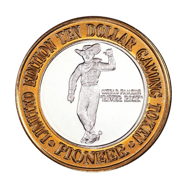 .999 Silver Pioneer Hotel & Gambling Hall $10 Casino Limited Edition Gaming Token