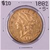 Image 1 : 1882-S $20 Liberty Head Double Eagle Gold Coin