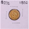 Image 1 : 1852 $2 1/2 Liberty Head Quarter Eagle Gold Coin