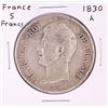 Image 1 : 1830-A France 5 Francs Silver coin