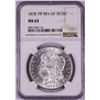 Image 1 : 1878 7TF Reverse of 78' $1 Morgan Silver Dollar Coin NGC MS63