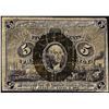 Image 1 : March 3, 1863 Second Issue Five Cents Fractional Currency Note