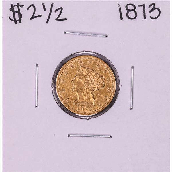 1873 Closed 3 $2 1/2 Liberty Head Quarter Eagle Gold Coin