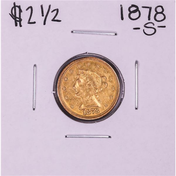 1878-S $2 1/2 Liberty Head Quarter Eagle Gold Coin