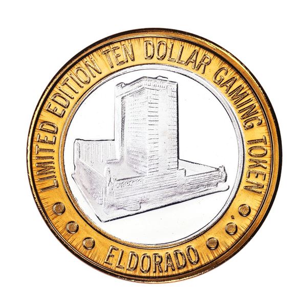 .999 Silver Eldorado Hotel and Casino Reno, NV $10 Casino Gaming Token Limited Edition