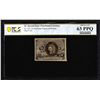 Image 1 : 1863 Second Issue Five Cents Fractional Note Fr.1232 PCGS Choice Uncirculated 63PPQ