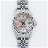 Image 8 : Rolex Ladies Stainless Steel Pink MOP Pyramid Diamond Datejust Wristwatch