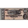 Image 1 : 1864 $10 Confederate States of America Note