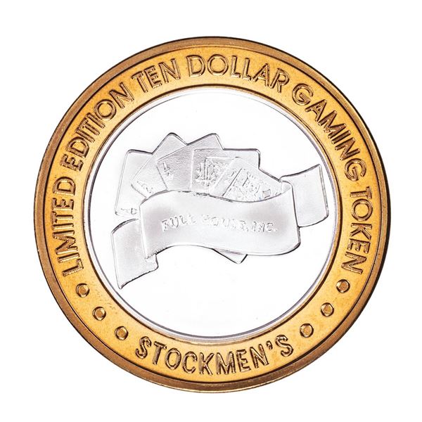 .999 Silver Stockmen's Elko, Nevada $10 Limited Edition Casino Gaming Token