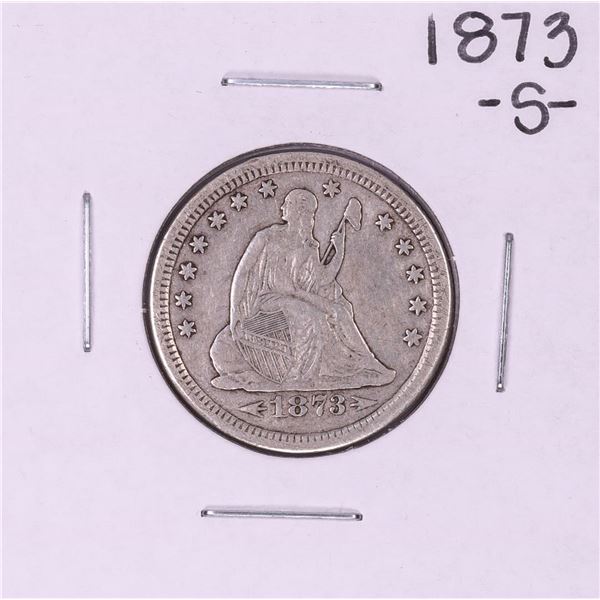 1873-S Seated Liberty Quarter Coin