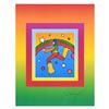 Image 2 : Peter Max "Cosmic Jumper On Blends" Limited Edition Lithograph On Paper
