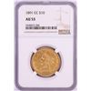 Image 1 : 1891-CC $10 Liberty Head Eagle Gold Coin NGC AU53