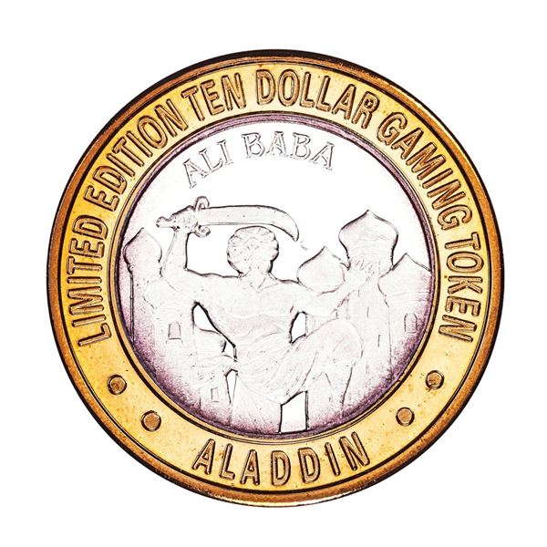 .999 Silver Aladdin Resort Casino $10 Limited Edition Casino Gaming Token