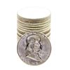 Image 1 : Roll of (20) Brilliant Uncirculated 1963 Franklin Half Dollar Coins