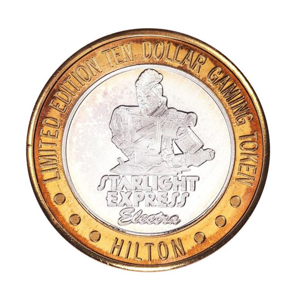 .999 Fine Silver Hilton Starlight Las Vegas $10 Casino Limited Edition Gaming Token