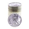 Image 1 : Roll of (20) Brilliant Uncirculated 1993 $1 American Silver Eagle Coins