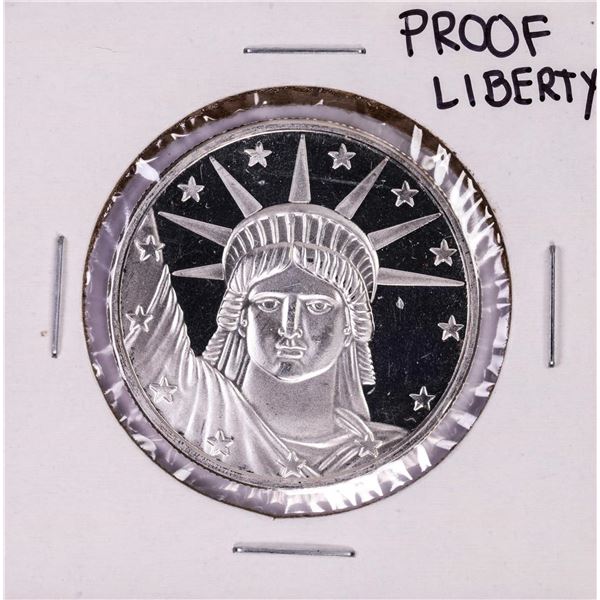 .999 Fine Silver Proof Liberty 1oz Silver Round