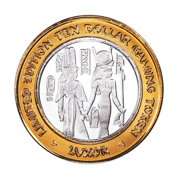 .999 Silver Luxor Las Vegas Nevada $10 Casino Limited Edition Gaming Token