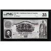 Image 1 : 1861 $10 Confederate States of America Note T-30 PMG Choice Very Fine 35