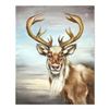 Image 1 : Katon "Arctic Reindeer" Original Oil On Canvas