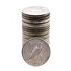 Image 2 : Lot of (25) $1 Peace Silver Dollar Coins