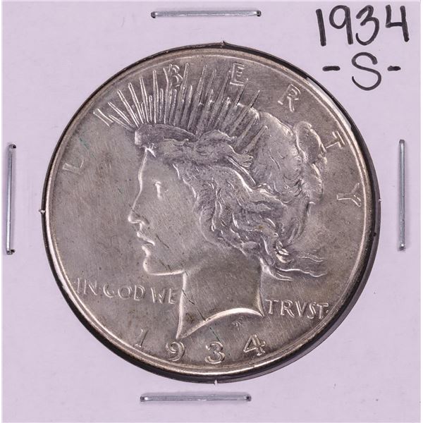 1934-S $1 Peace Silver Dollar Coin