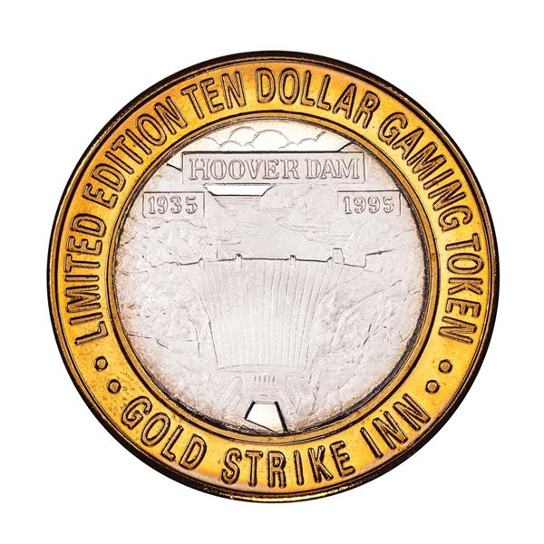 .999 Silver Gold Strike Inn $10 Limited Edition Casino Gaming Token