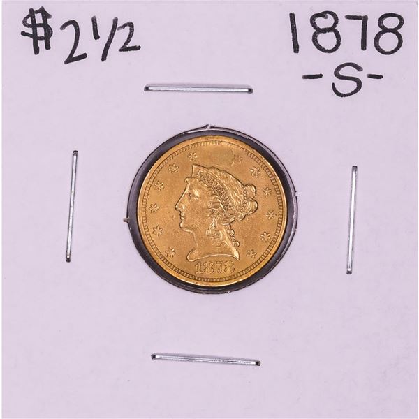 1878-S $2 1/2 Liberty Head Quarter Eagle Gold Coin