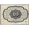 Image 2 : July 17, 1862 First Issue Ten Cents Fractional Currency Note