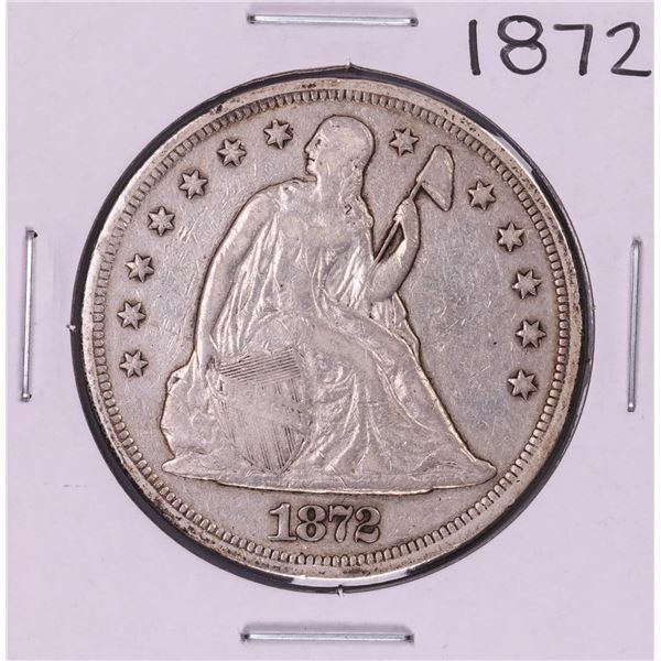 1872 $1 Seated Liberty Silver Dollar Coin